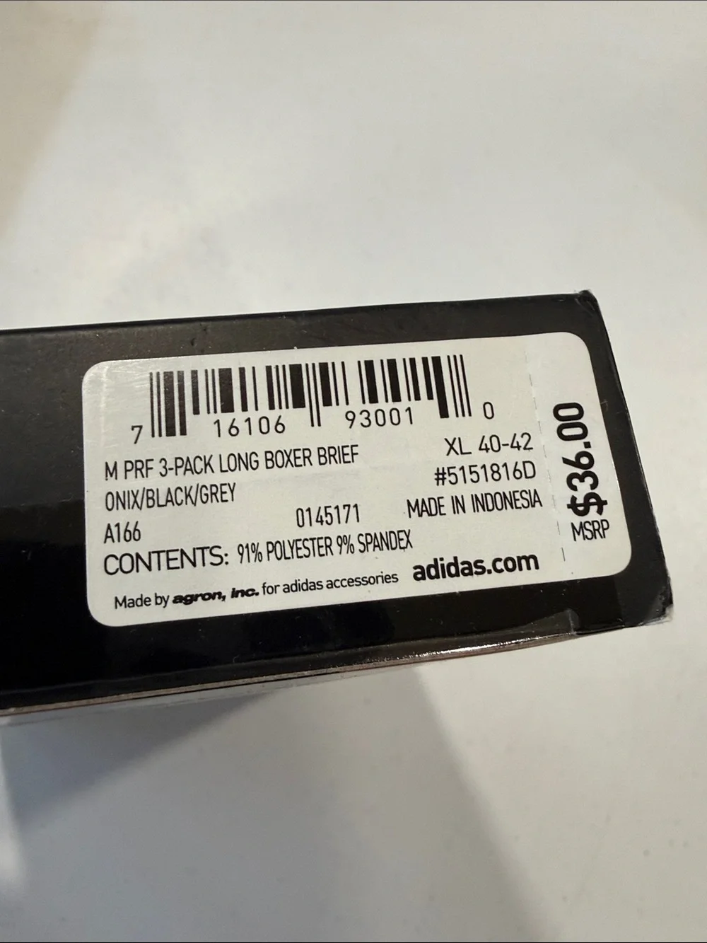 9 pairs - adidas Performance (3)  3-Pack Boxer Briefs - Black & Gray underwear